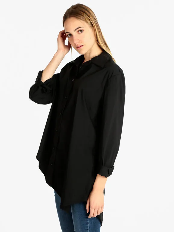 Sun Sun Maxicamisa de mujer oversize de algodón