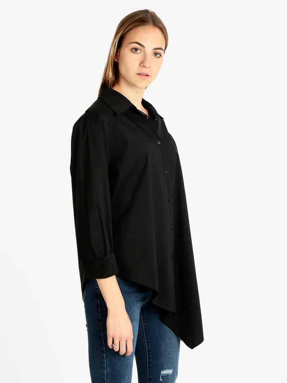 Sun Sun Maxicamisa de mujer oversize de algodón