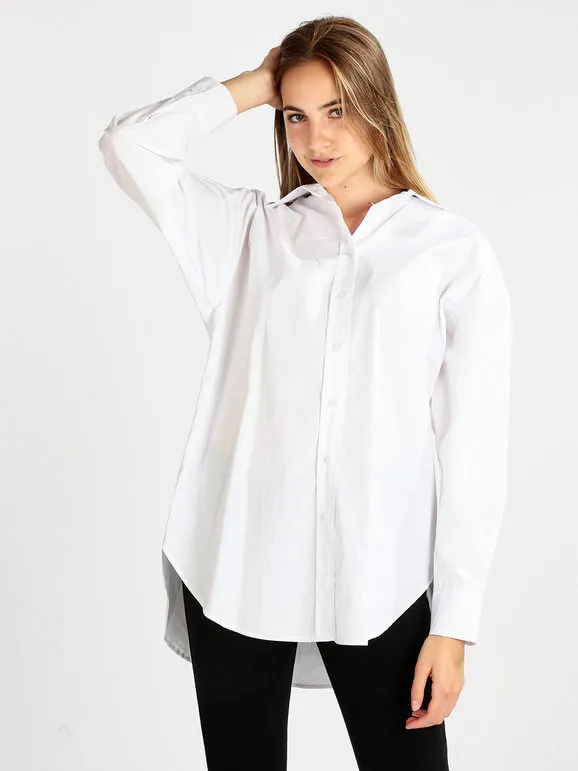 Sun Sun Maxicamisa oversize de mujer en algodón