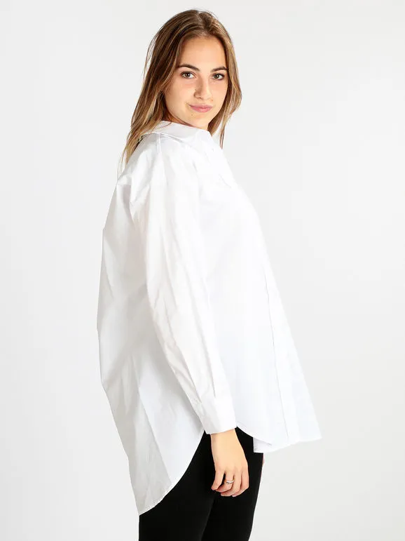 Sun Sun Maxicamisa oversize de mujer en algodón