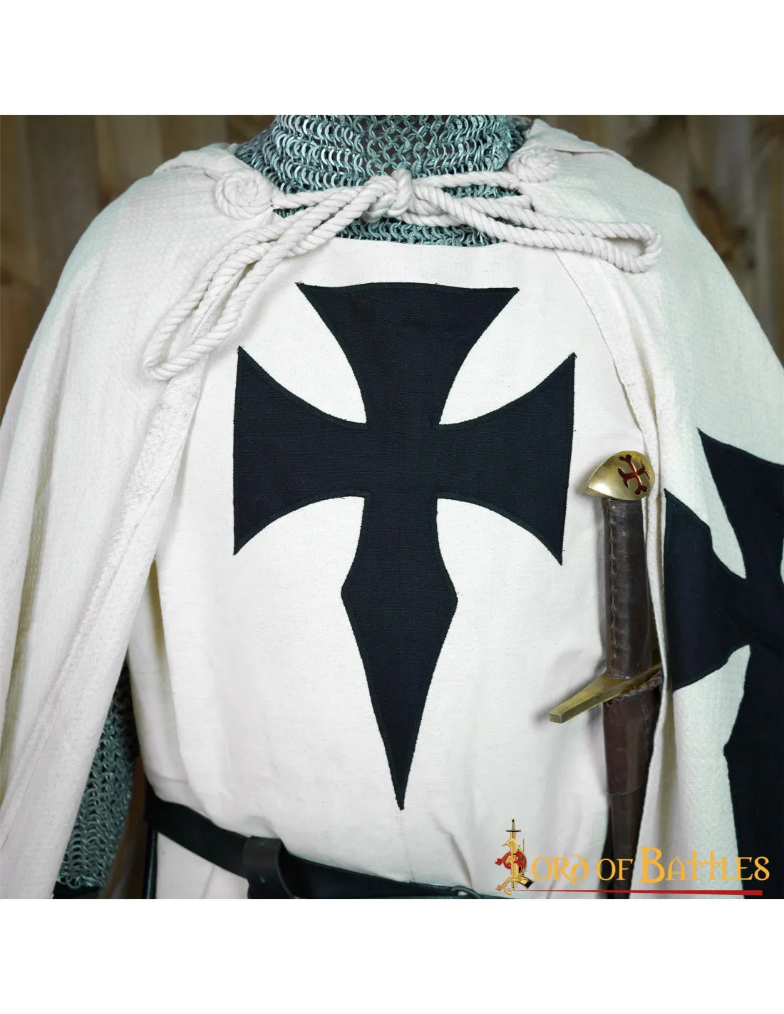 Tabardo medieval en algodón de Caballero Teutónico