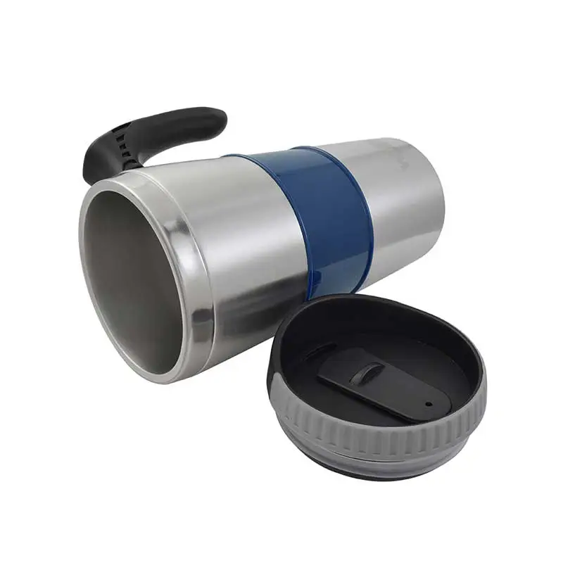 Taza térmica Wallis goma antideslizante 450 ml azul marino