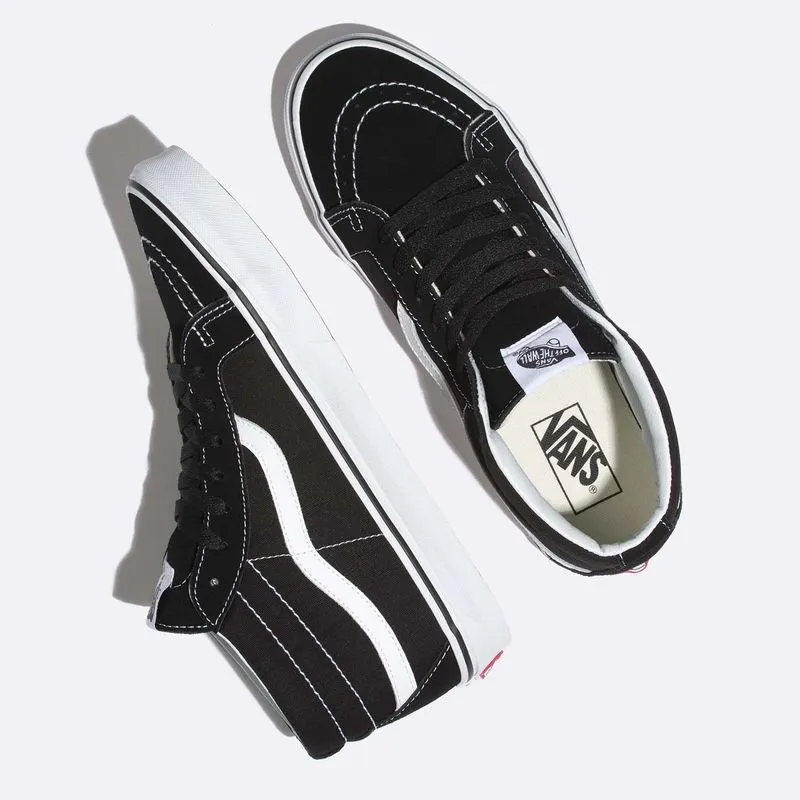 TENIS CLáSICOS NEGROS SK8MID REISSUE VANS