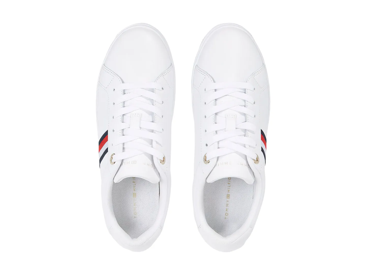 Tenis Tommy Hilfiger Stripes Court Para Mujer