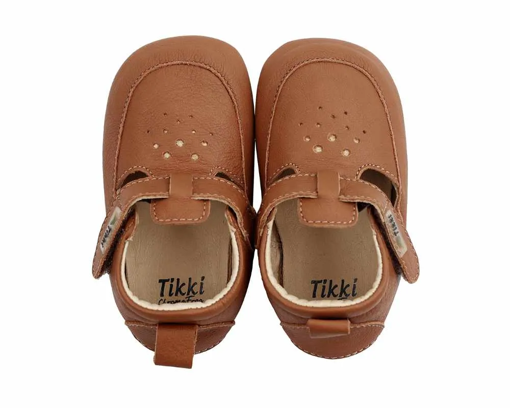 Tikki Pouf Granola Zapatos Respetuosos Piel Camel