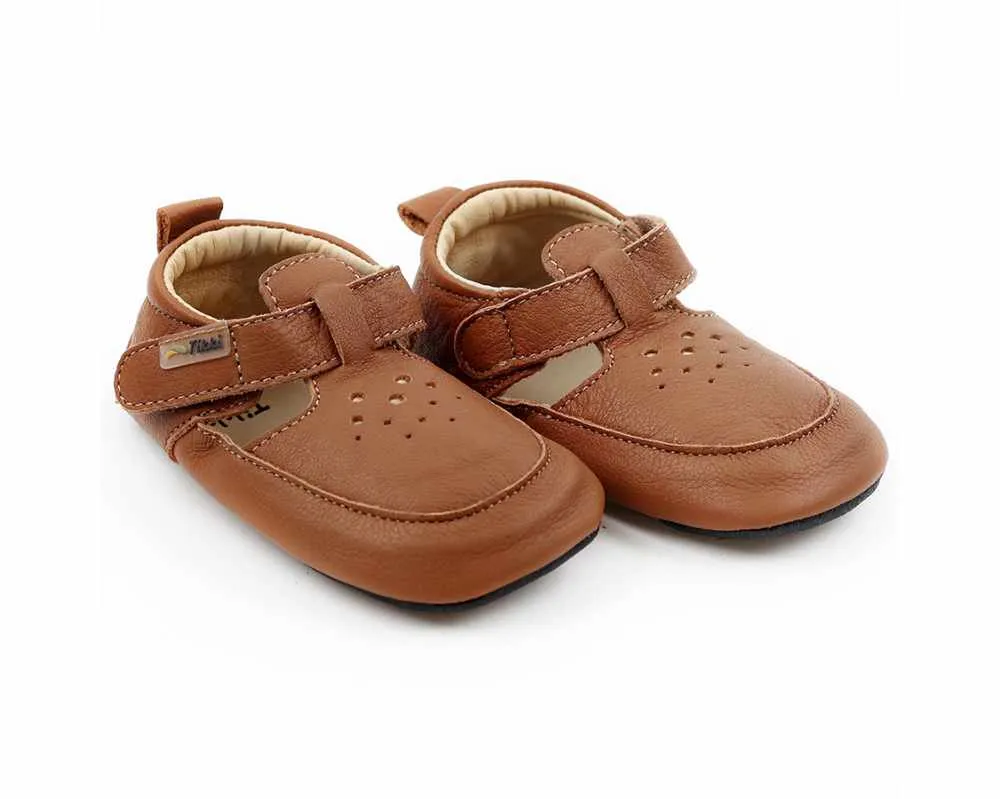 Tikki Pouf Granola Zapatos Respetuosos Piel Camel