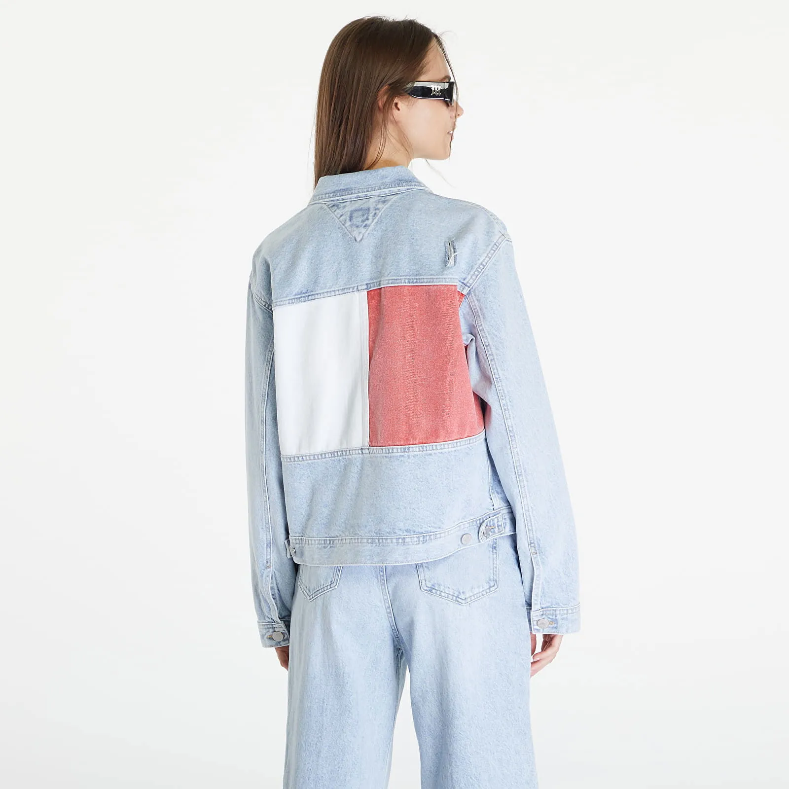 Tommy Hilfiger Mom Classic Flag Jacket Denim Light