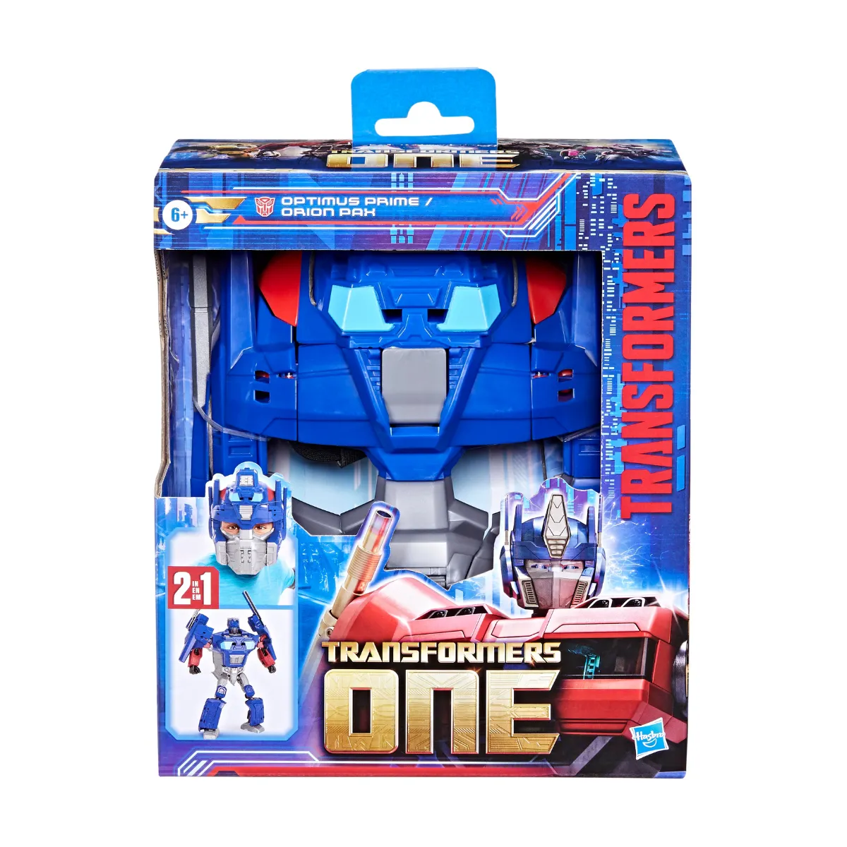 Transformers One Máscara y Optimus Prime 2 en 1