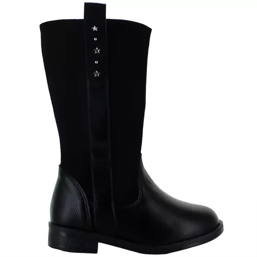 Tropicana Bota Alta Vestir Casual Polipiel Negro Niña 82689
