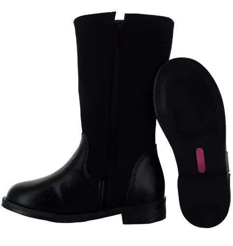 Tropicana Bota Alta Vestir Casual Polipiel Negro Niña 82689