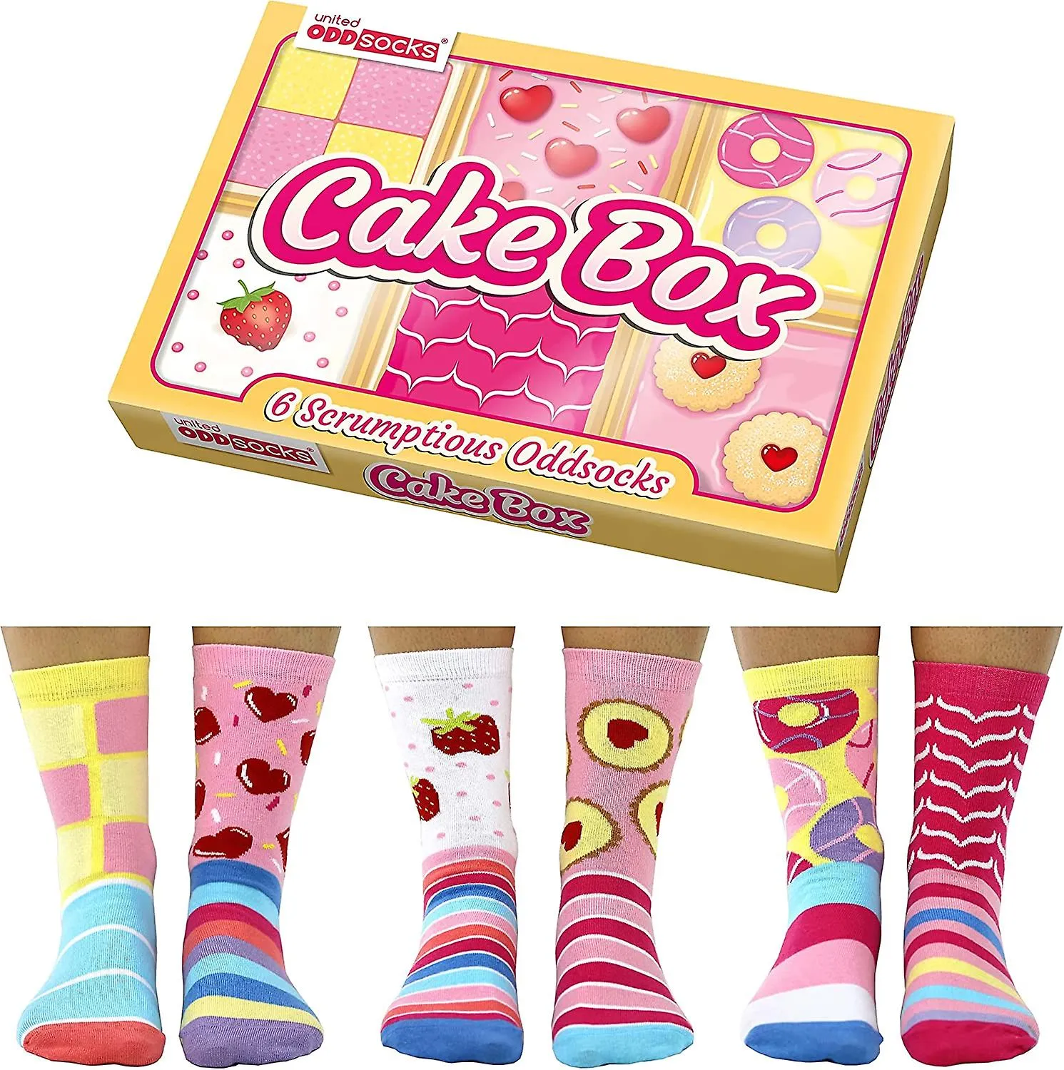 United Oddsocks Cake Box Women's Socks