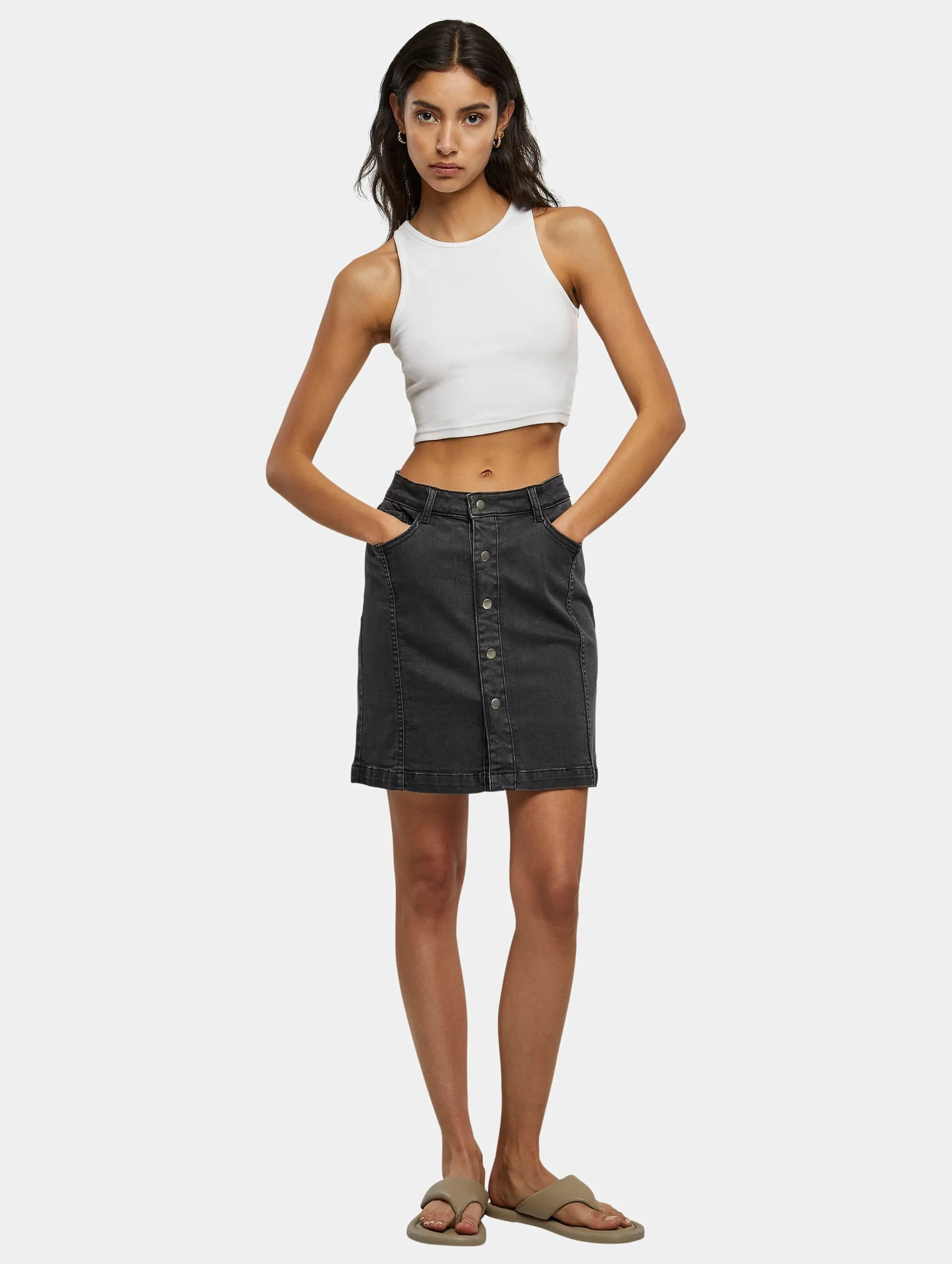 Urban Classics Organic Stretch Button Denim