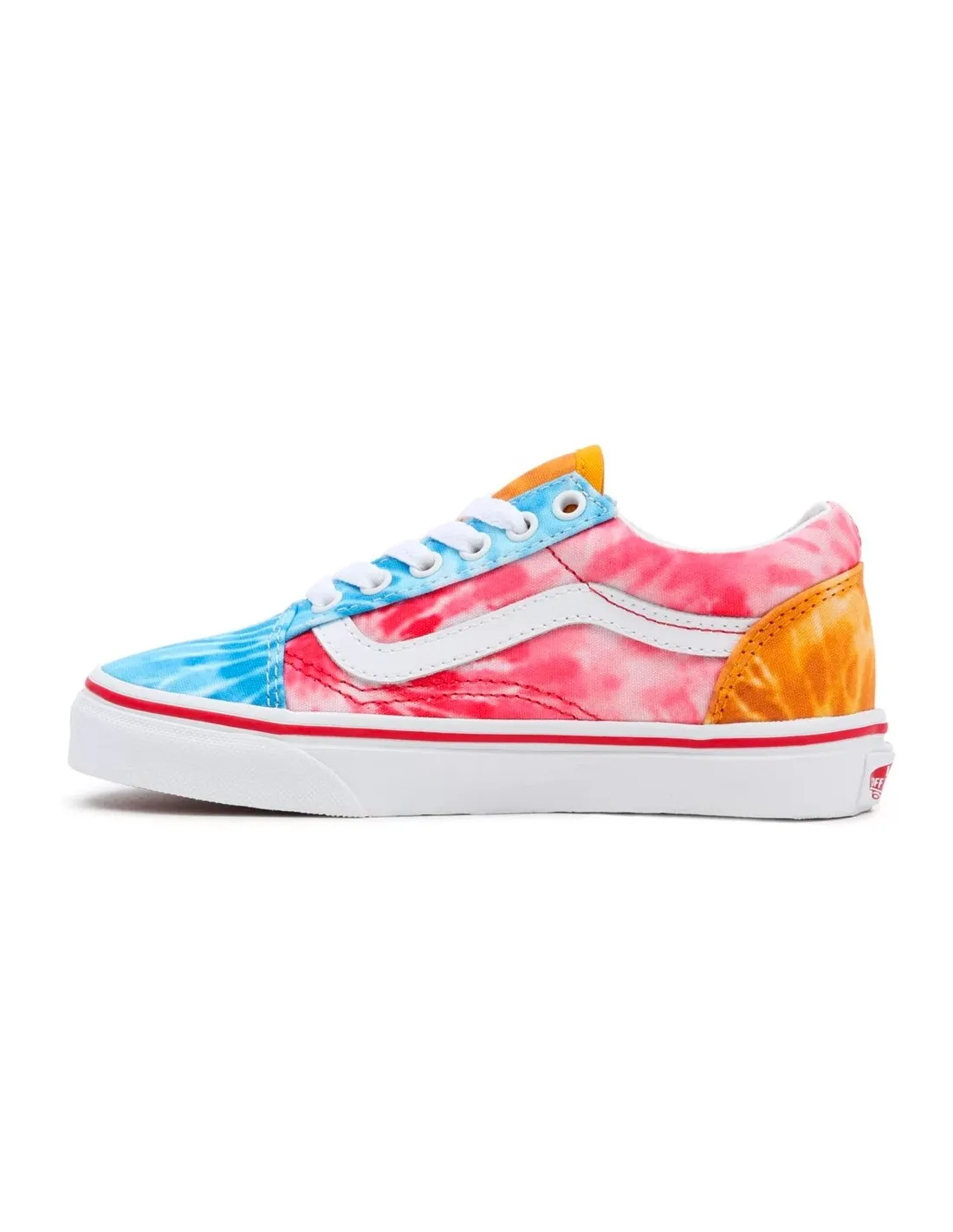VANS OLD SKOOL TIE DYE BLOCK  MULTI/TRUE WHITE  ZAPATILLAS SKATE PARA NIñOS
