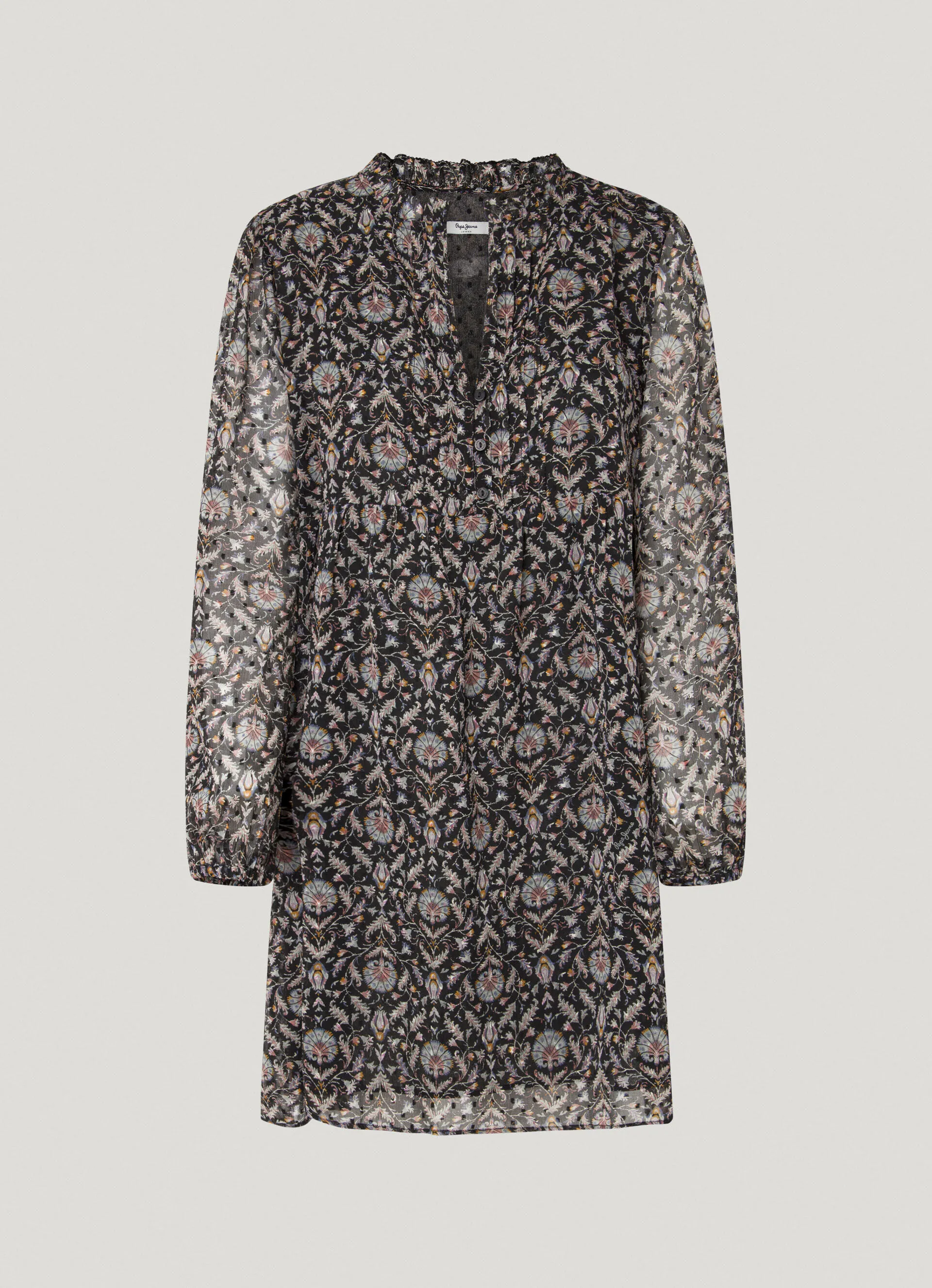 vestido corto de flores