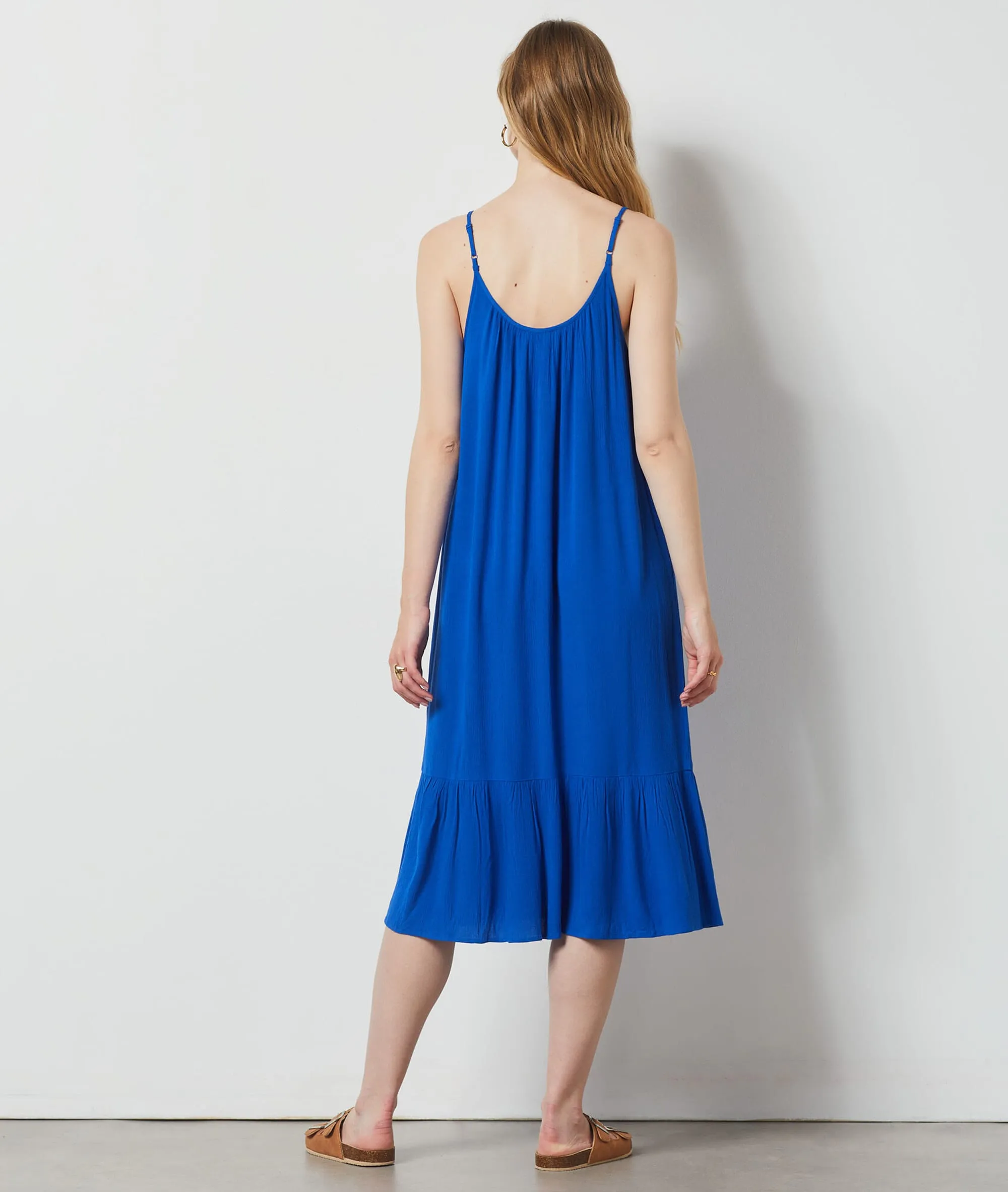 VESTIDO LARGO LISO LAMBERT INDIGO  ETAM