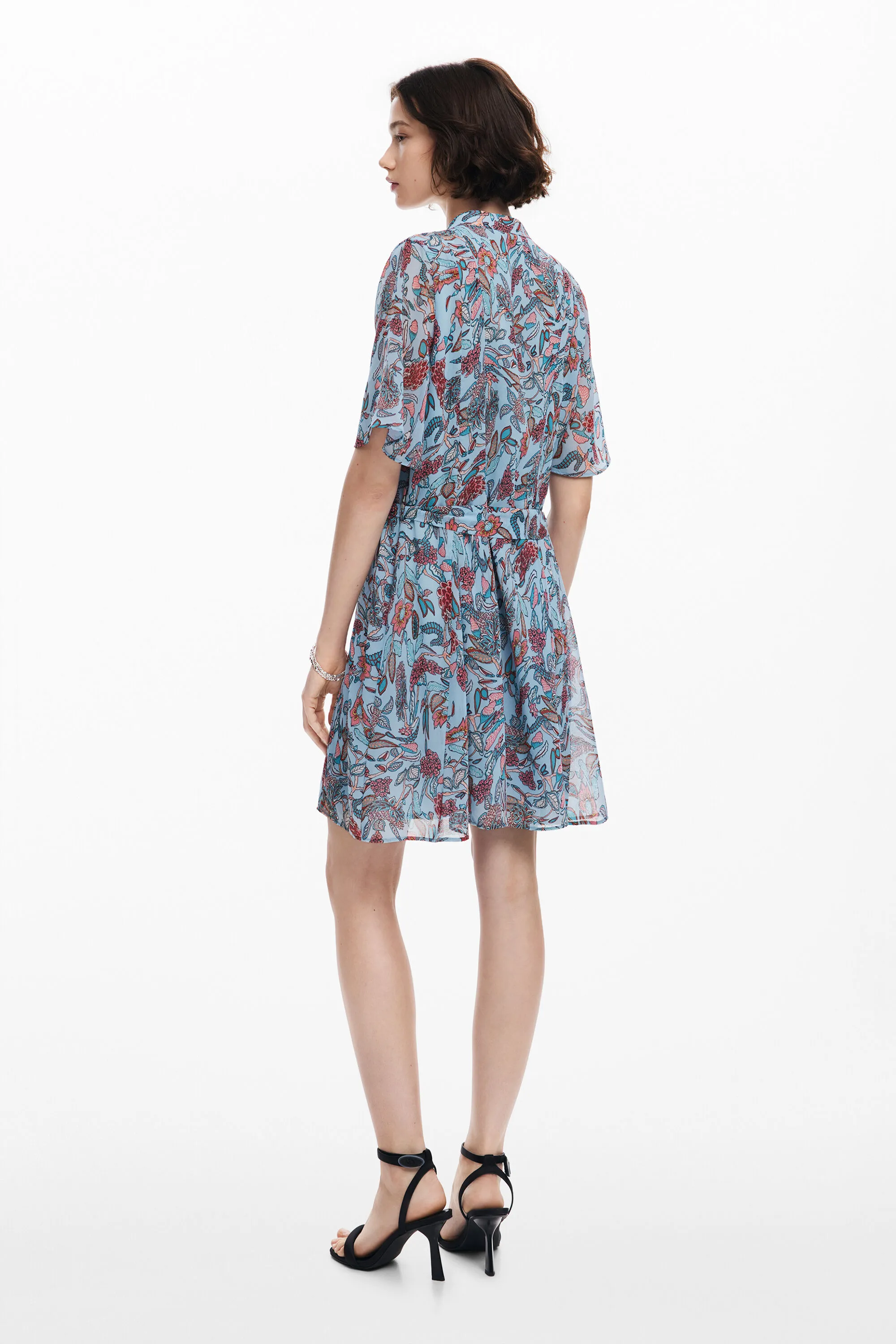 Vestido midi motivos florales
