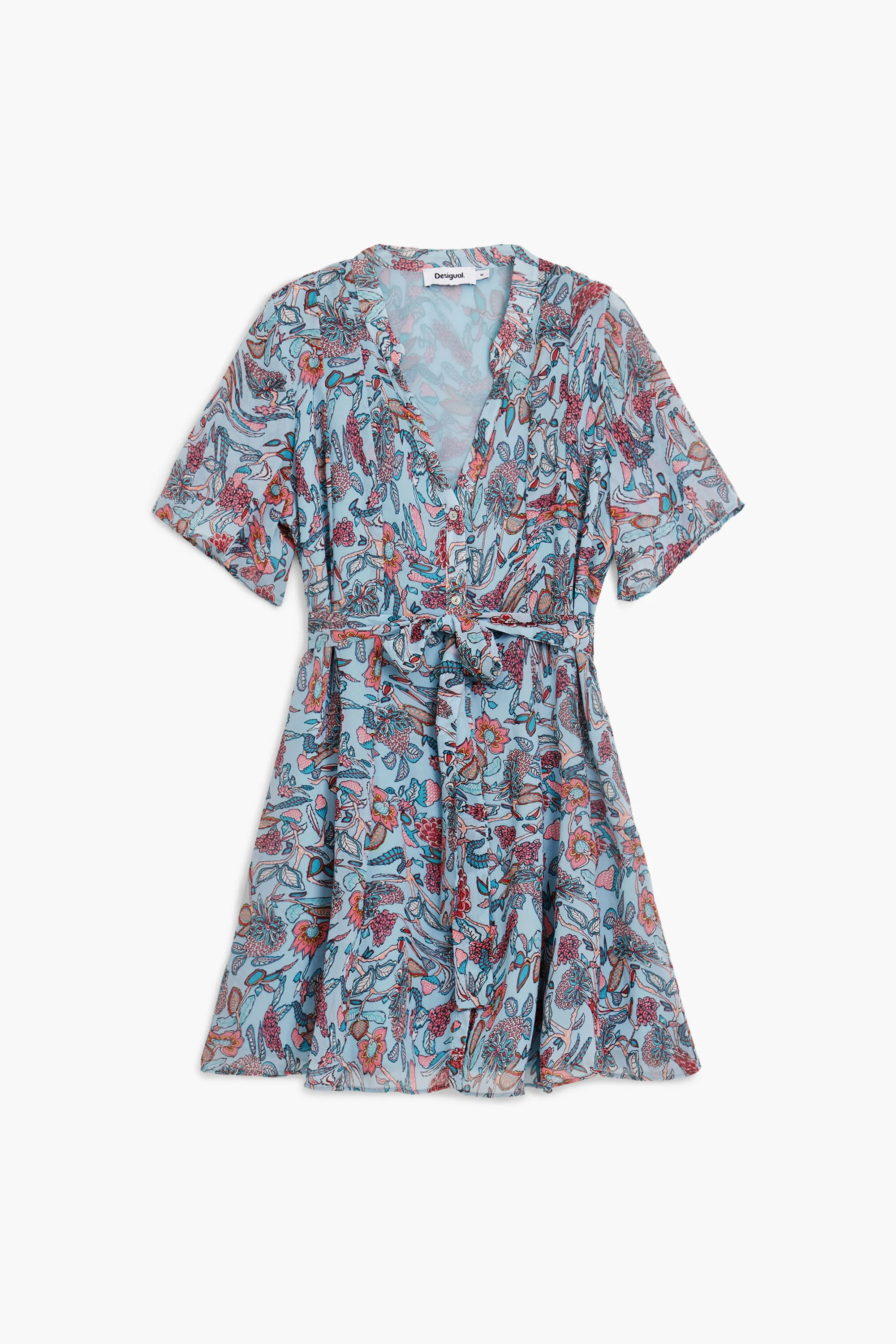 Vestido midi motivos florales