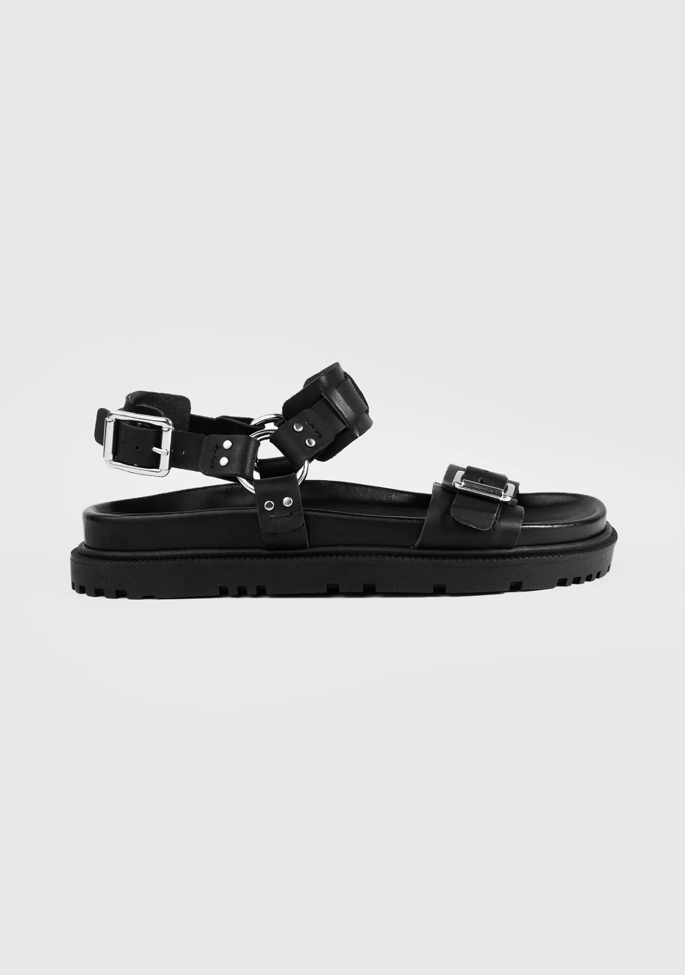 Vinci Shoes Alicia Black Sandals