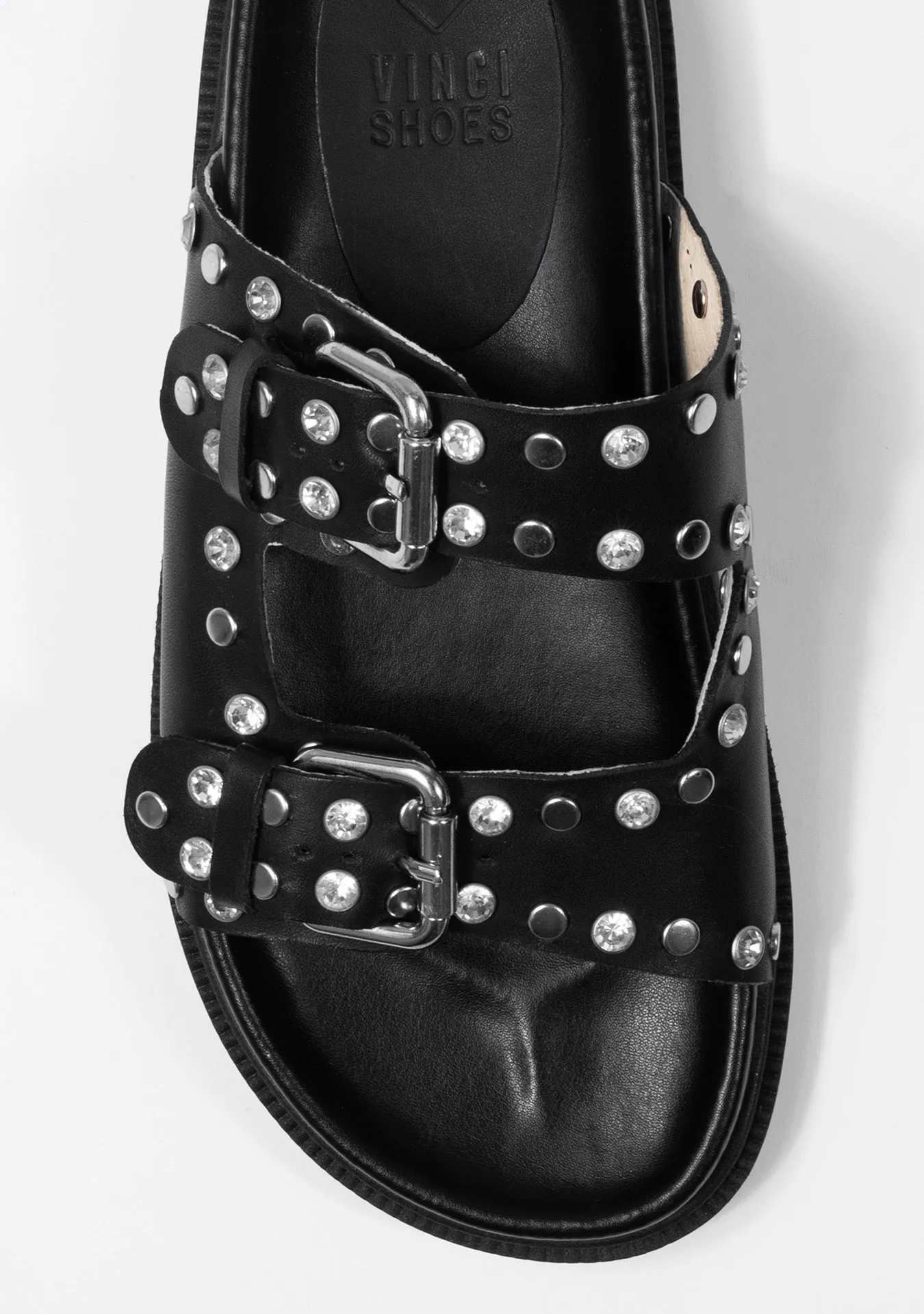 Vinci Shoes Naomi Black Sandals