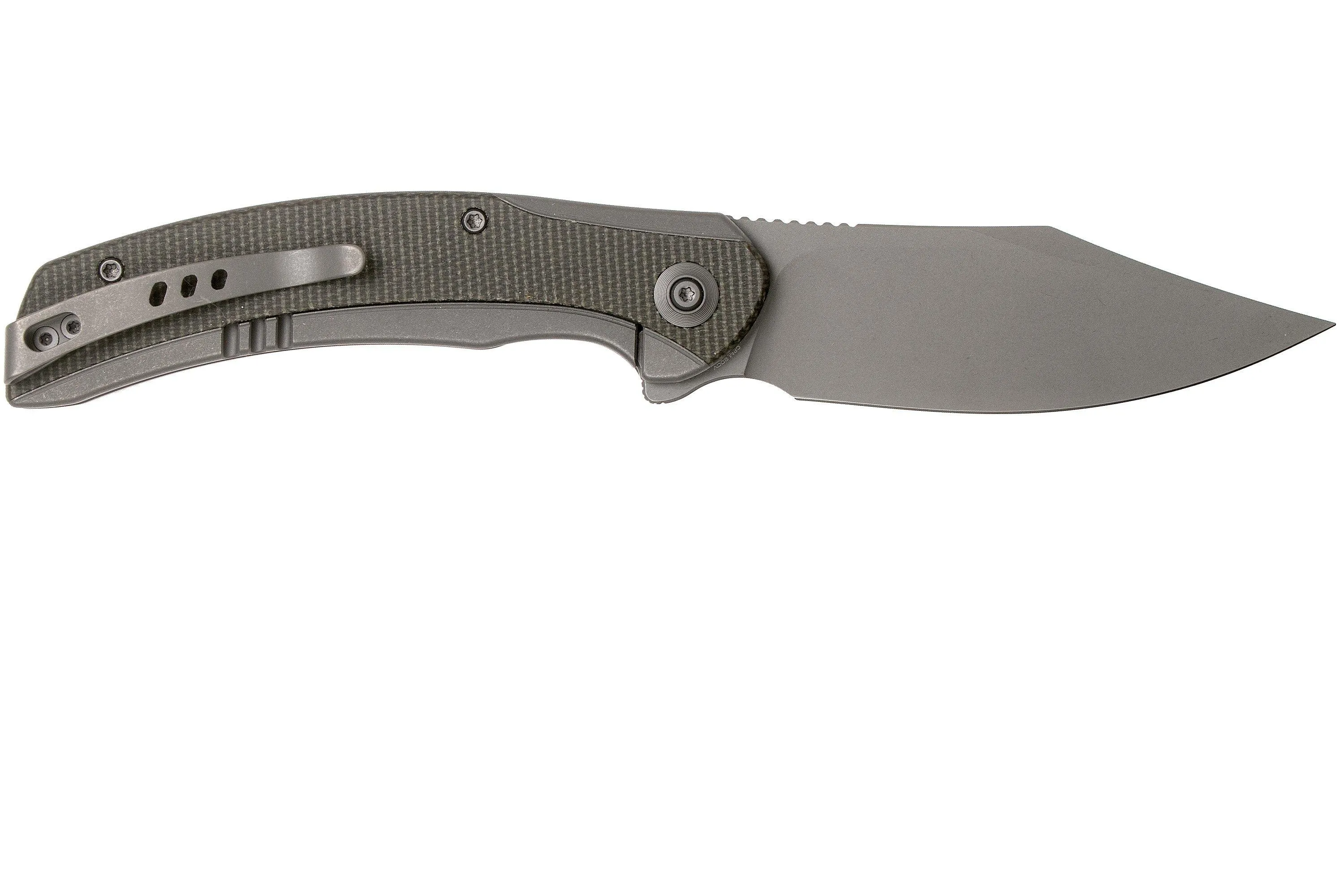 WE KNIFE SNICK WE19022F5 STONEWASHED, GREEN MICARTA NAVAJA