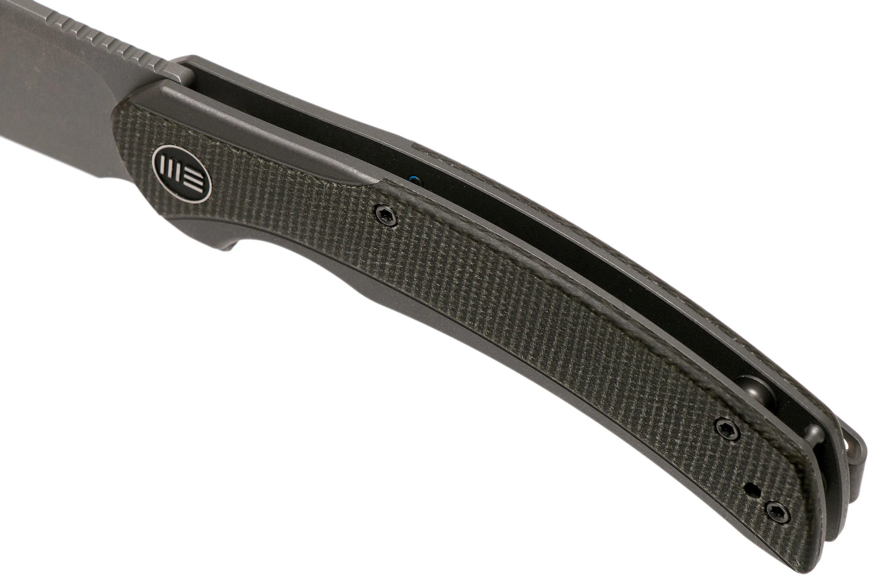 WE KNIFE SNICK WE19022F5 STONEWASHED, GREEN MICARTA NAVAJA