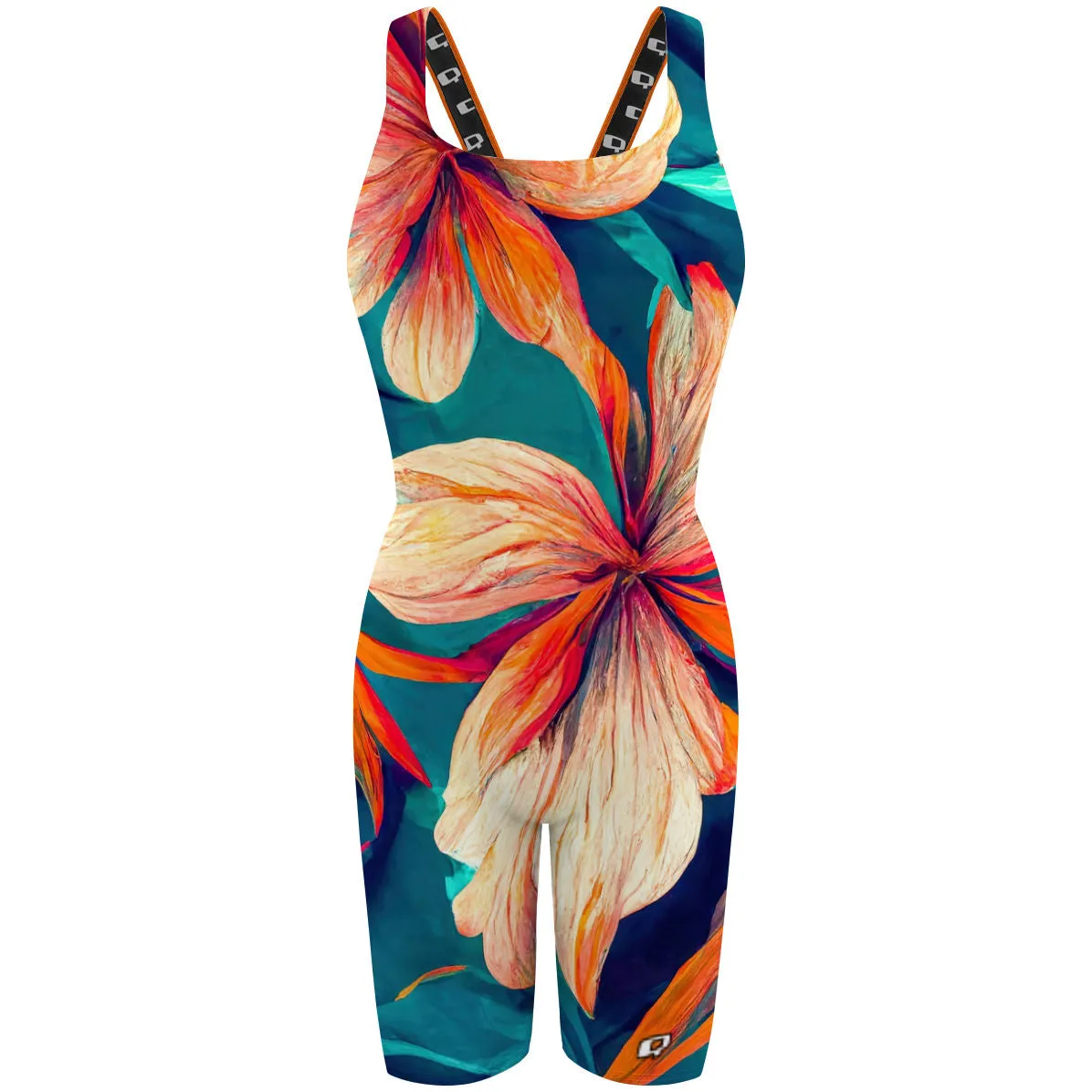 WILD FLOWERS  CLASSIC STRAP LONG KNEE WOMEN JAMMER