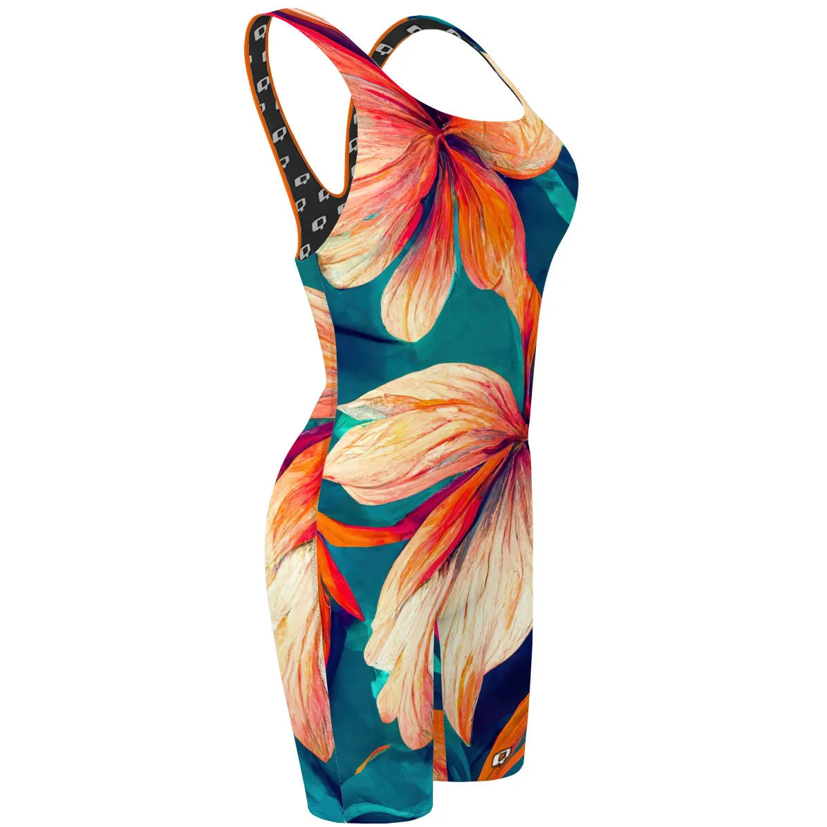 WILD FLOWERS  CLASSIC STRAP LONG KNEE WOMEN JAMMER