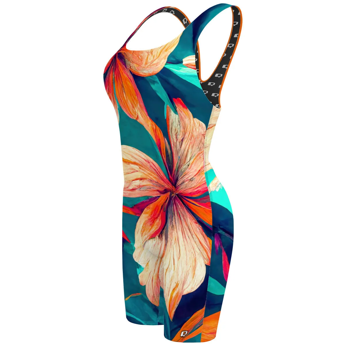 WILD FLOWERS  CLASSIC STRAP LONG KNEE WOMEN JAMMER
