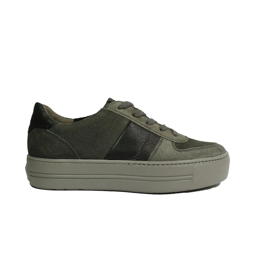 WOMEN'S PAUL GREEN 523011 | TITAN/IRON LEATHER/NUBUCK | WOMEN'S CASUAL TRAINERS