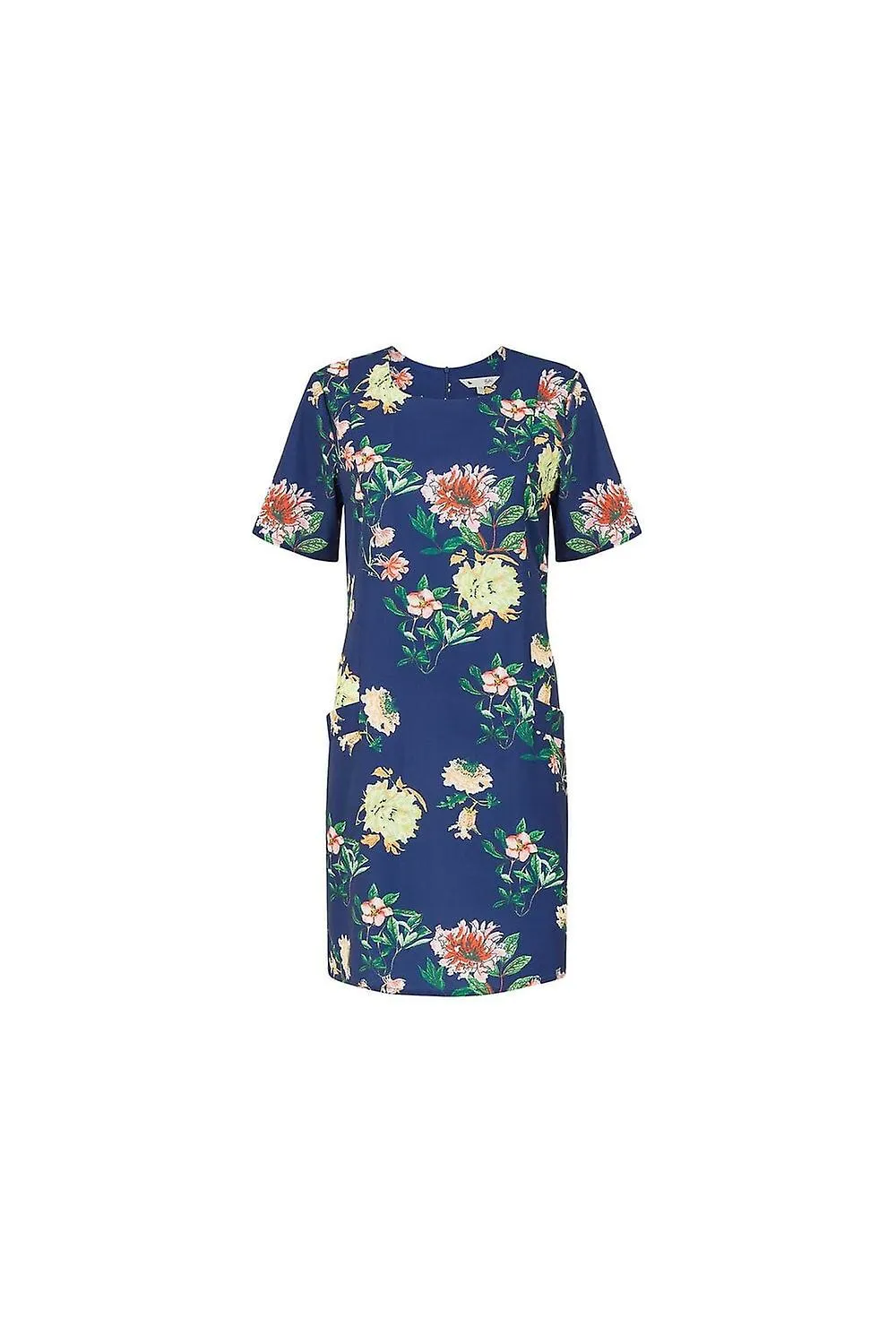 Women's Yumi Navy Oriental Blossom Print Tunic