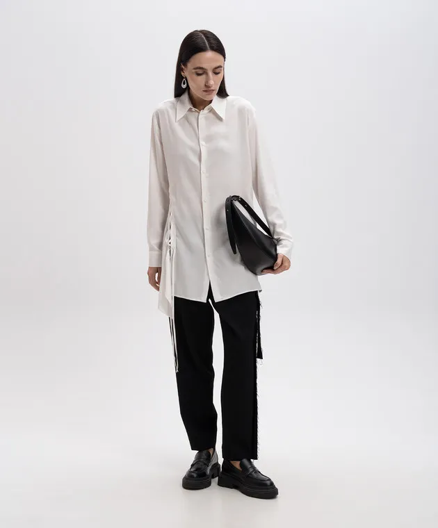 Y`S Yamamoto Black pants made of wool