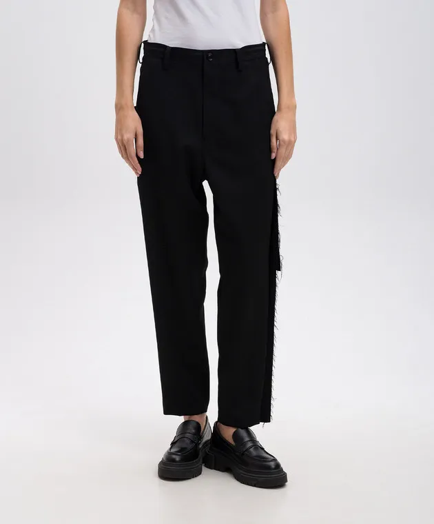 Y`S Yamamoto Black pants made of wool