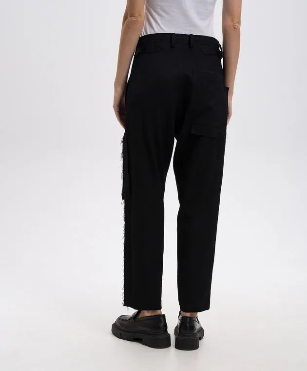 Y`S Yamamoto Black pants made of wool