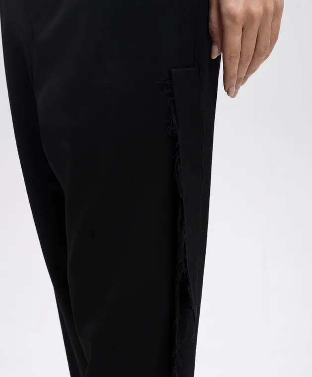 Y`S Yamamoto Black pants made of wool