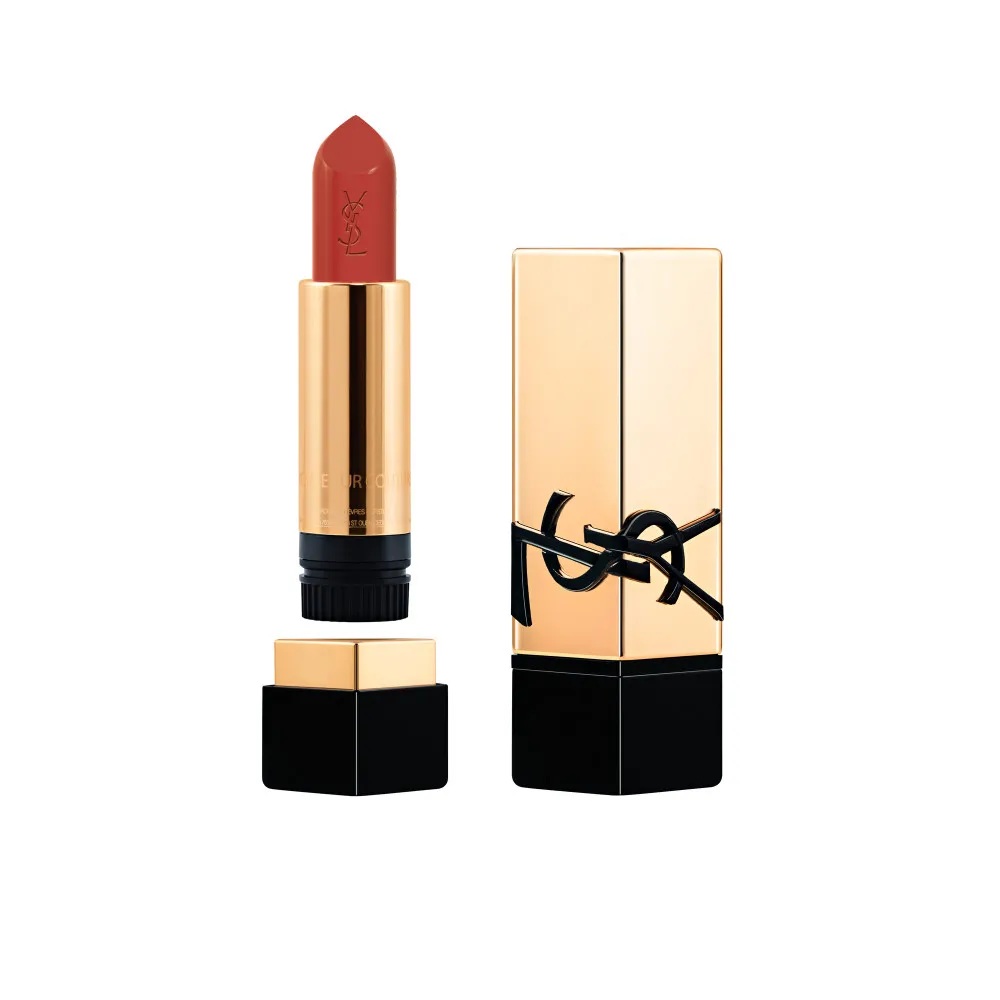 YVES SAINT LAURENT ROUGE PUR COUTURE LABIAL ACABADO SATINADO EN   O154 ORANGE FATAL