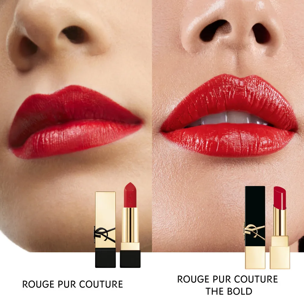 YVES SAINT LAURENT ROUGE PUR COUTURE LABIAL ACABADO SATINADO EN   O154 ORANGE FATAL
