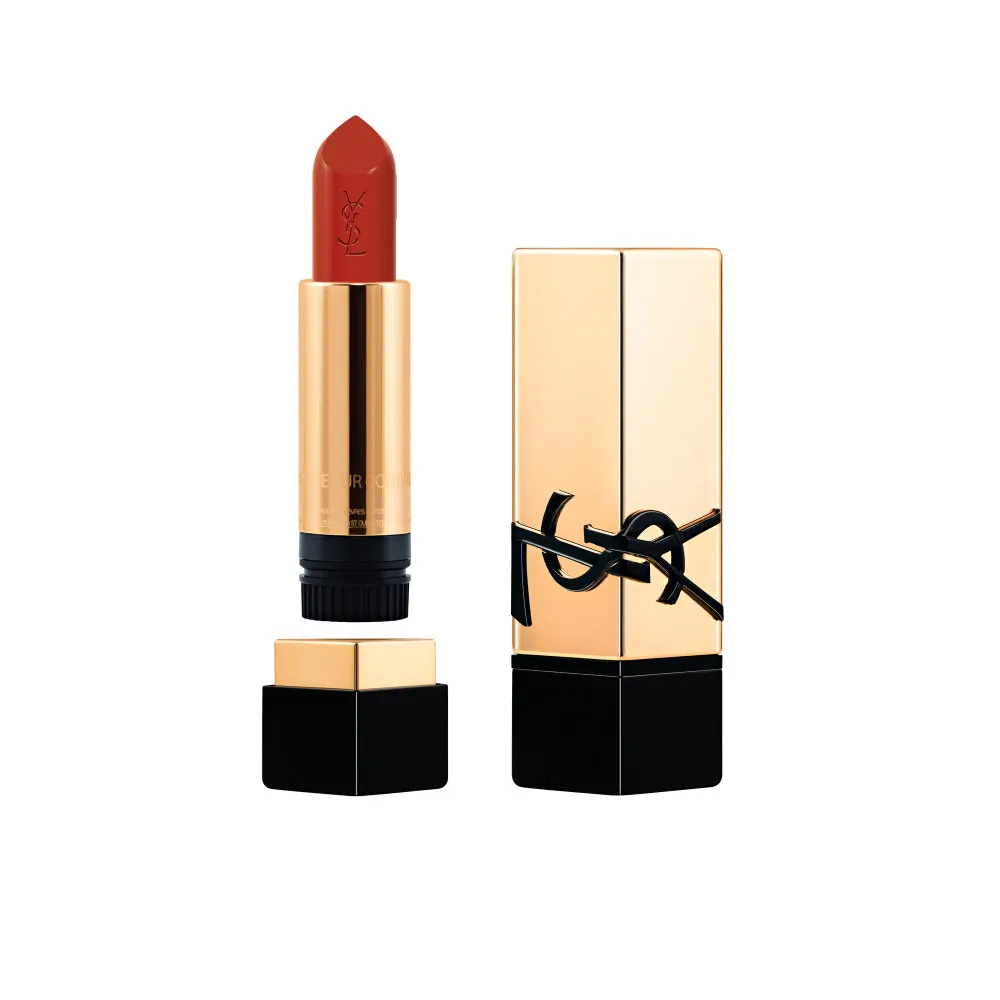 YVES SAINT LAURENT ROUGE PUR COUTURE LABIAL ACABADO SATINADO EN   O83 FIERY RED