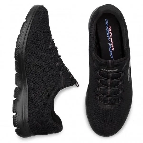 Zapatilla Mujer Skechers SUMMITS Negro