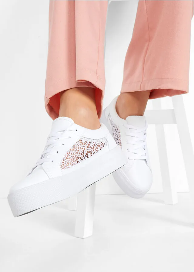 Zapatillas con plataforma Blanco
