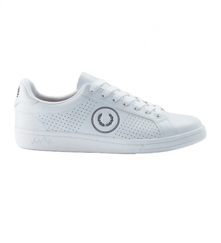 Zapatillas de piel B721 blanco