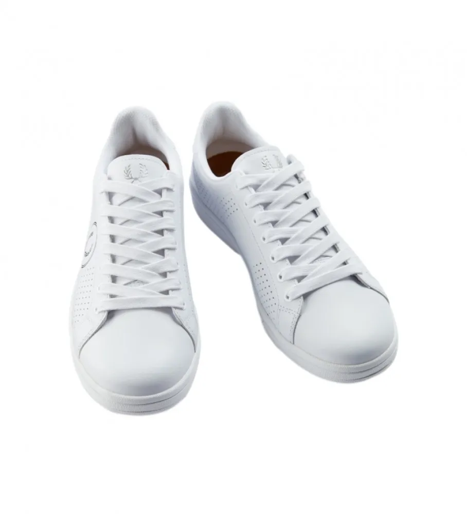Zapatillas de piel B721 blanco