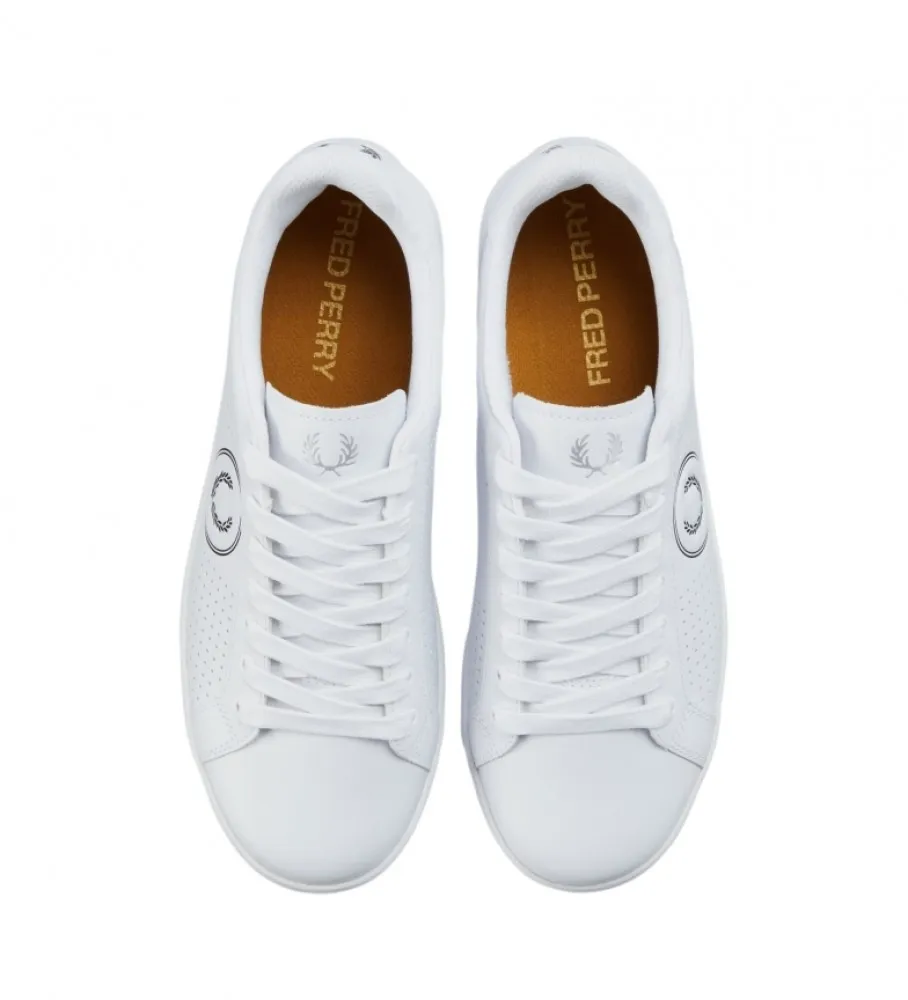 Zapatillas de piel B721 blanco