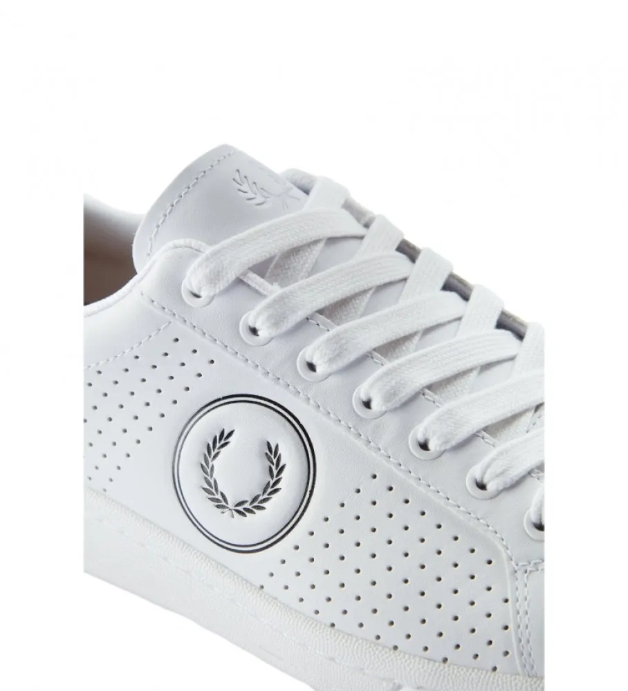 Zapatillas de piel B721 blanco