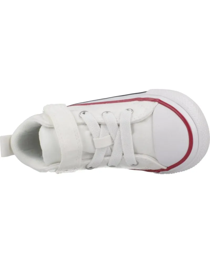 Zapatillas deporte CONVERSE  de Hombre ZAPATILLA SEMIBOTA DE BEBE BLANCA VELCRO A04825C  BLANCO
