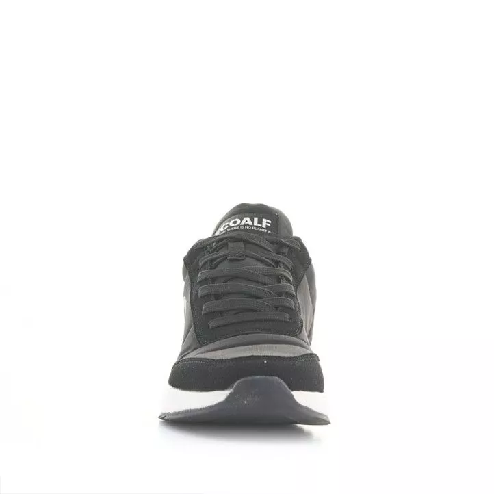 Zapatillas deportivas ECOALF negras de cordones con suela blanca