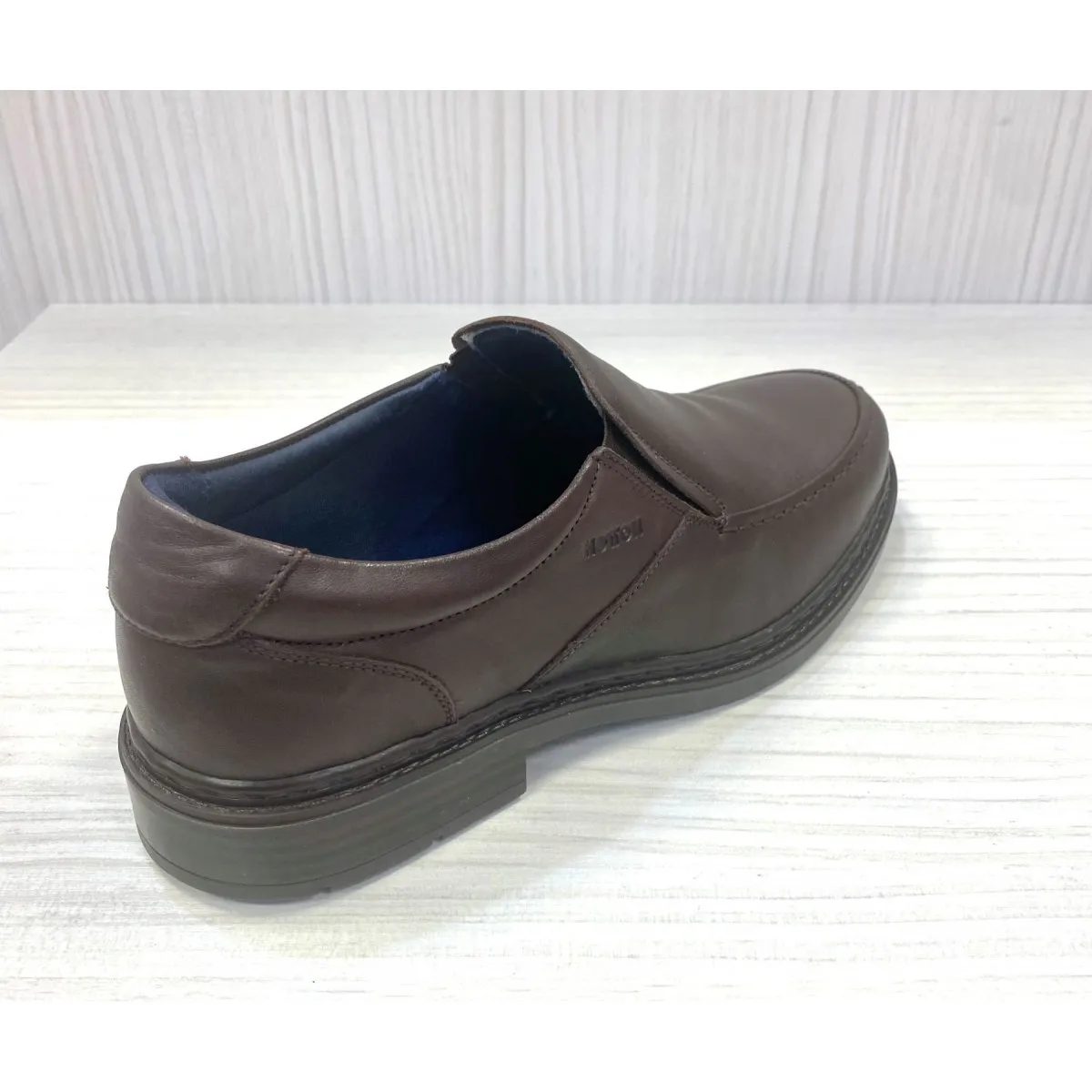 Zapato ancho especial hombre Notton sin cordón N0404