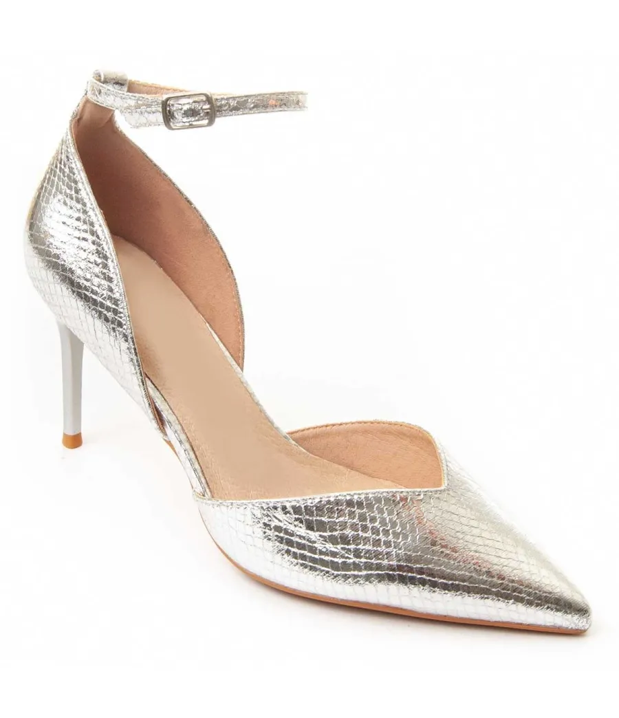 Zapato De Vestir Para Mujer  Montevita  Festshoe6  88493 Plateado