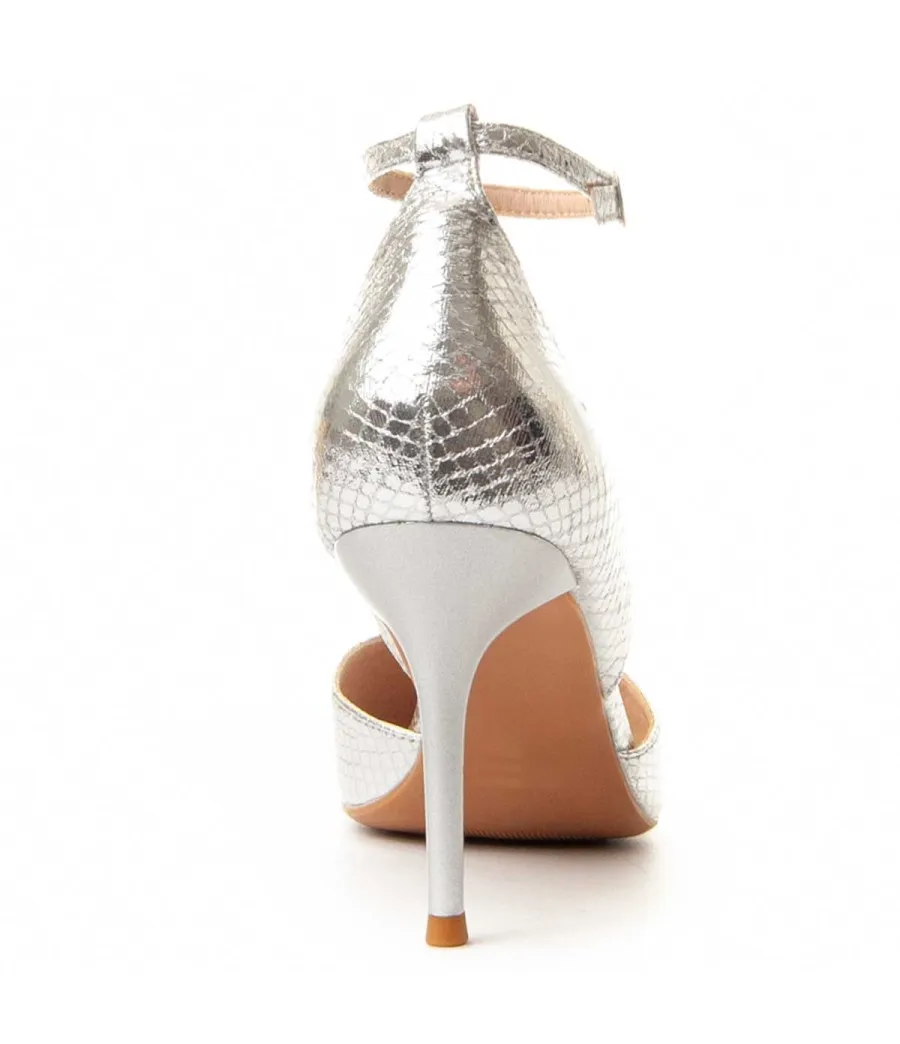 Zapato De Vestir Para Mujer  Montevita  Festshoe6  88493 Plateado