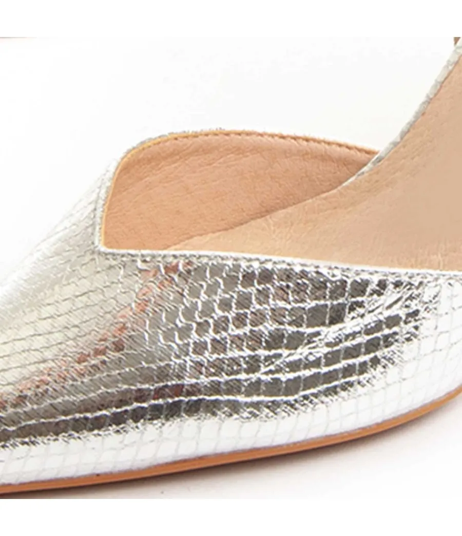 Zapato De Vestir Para Mujer  Montevita  Festshoe6  88493 Plateado