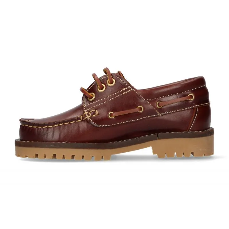 Zapato náutico niño cuero